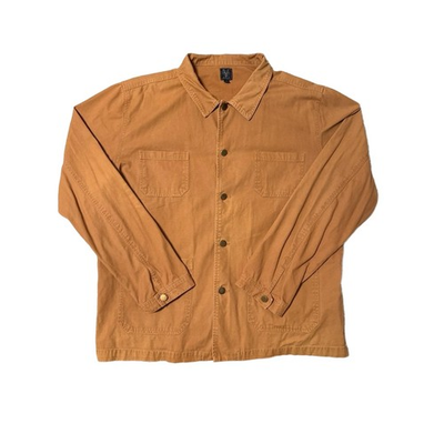 #ad #ad WOLF Collective Chore Coat XXL Orange Tan Workwear Button Front Rugged $85.50