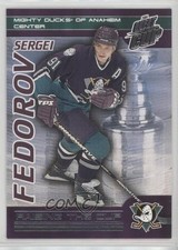 2003-04 Pacific Quest for the Cup Raising the Cup Sergei Fedorov #1 HOF 0a4