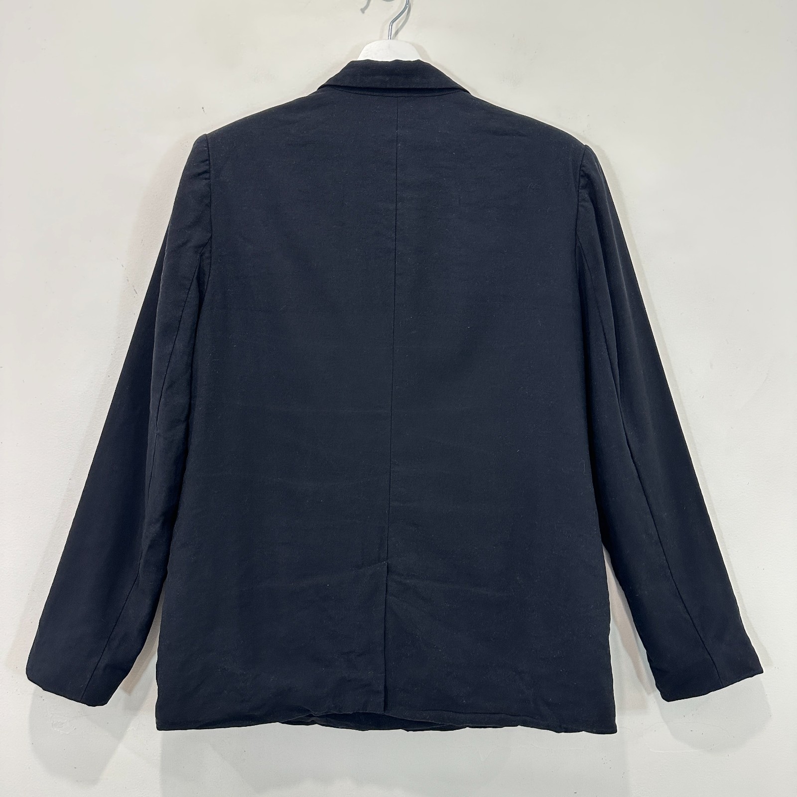 Decjuba Blazer AU 12 Black Button Up Stretch Cotton Blend Double Breasted image 2