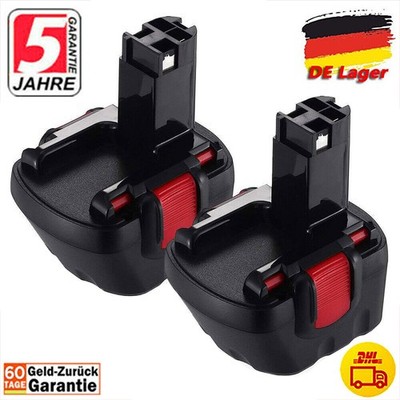 2X Original Akku 12V Für Bosch BAT043 BAT045 2607335262 PSR 12VE-2 GSR 4800mAh