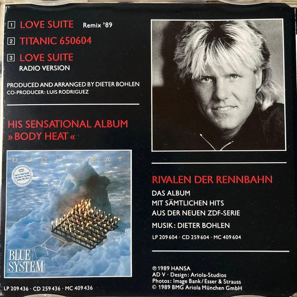 Maybe Blue System CD 80s 90s Eurobeat Disco Excellent Condition Japan Press - Image 3 of 4