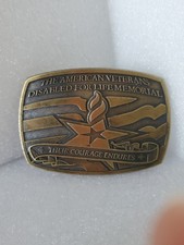 The American Veterans Disabled for life Memorial sponsor belt buckle 2006