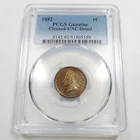 1882 P PCGS UNC Detail - Toned Indian Head Penny Cent 1c US Coin #60473B