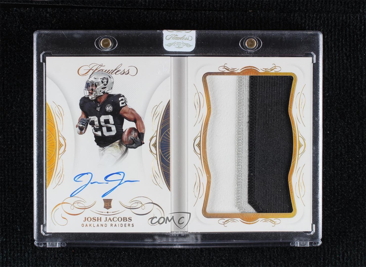 Josh Jacobs Panini Flawless Rookie Gems Signatures #JJA Base