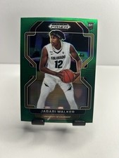 2022 Panini Prizm Draft Picks JABARI WALKER RC #96 GREEN PRIZM ROOKIE CARD