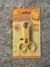 Simba Baby Safety Scissors with Magnifier  Nail File - New In Package - Yellow