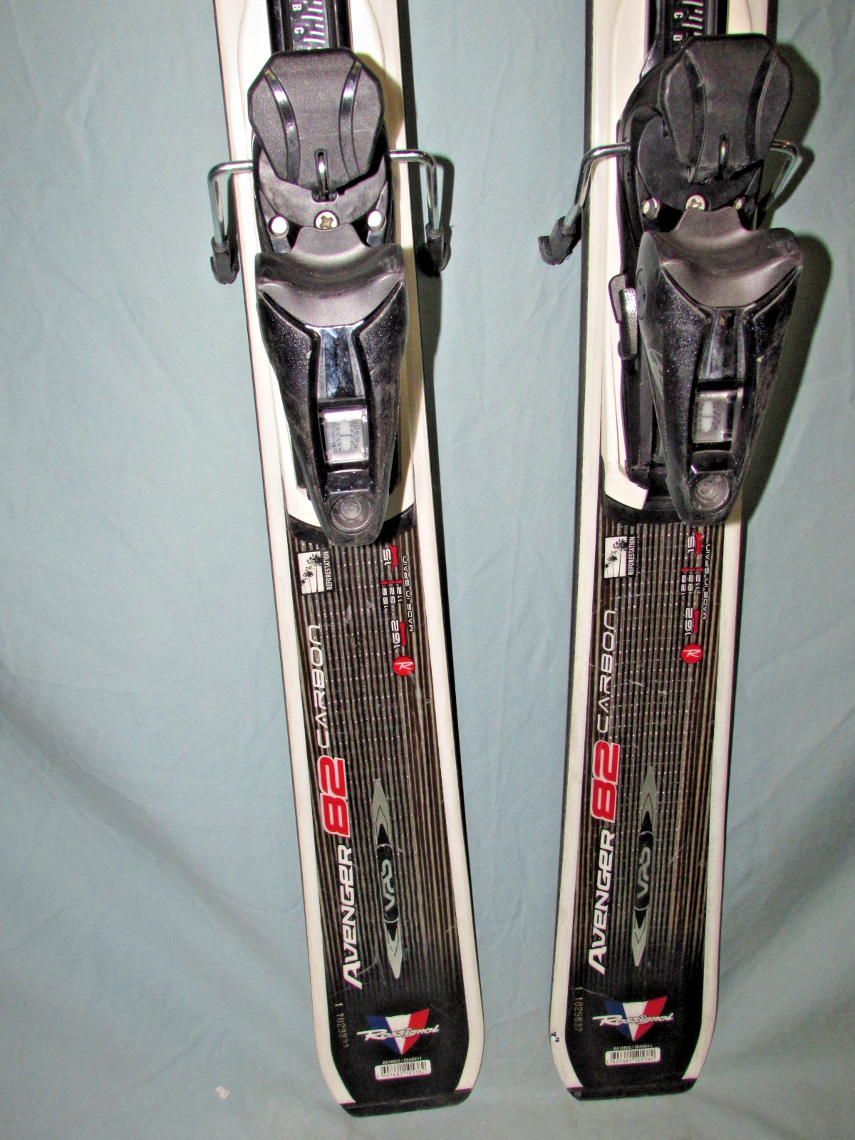 Rossignol AVENGER 82 Carbon skis 162cm Rossi Axium 120 TPX adjustable bindings ~