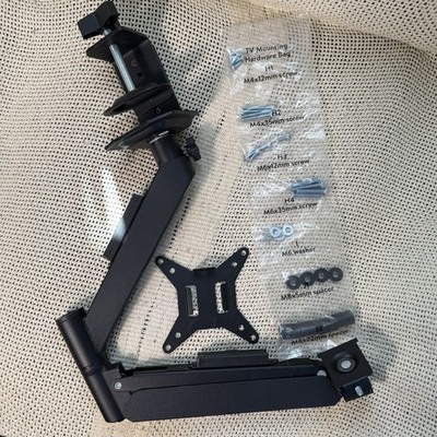 Single Monitor Arm Desk Mount Adjustable VESA 75x75 100x100 Clamp Mount New