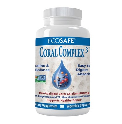 Coral White Coral Complex 3 Calcium Supplement Vitamin D3 Magnesium 900 Mg