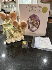 Rare 1998 Vintage Seraphim Classics Angel figurine By Roman Inc. “Sisters”