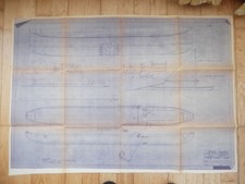 Mystic Seaport Boat Plans of Oyster Dugout Canoe single mast sailing boat 1824