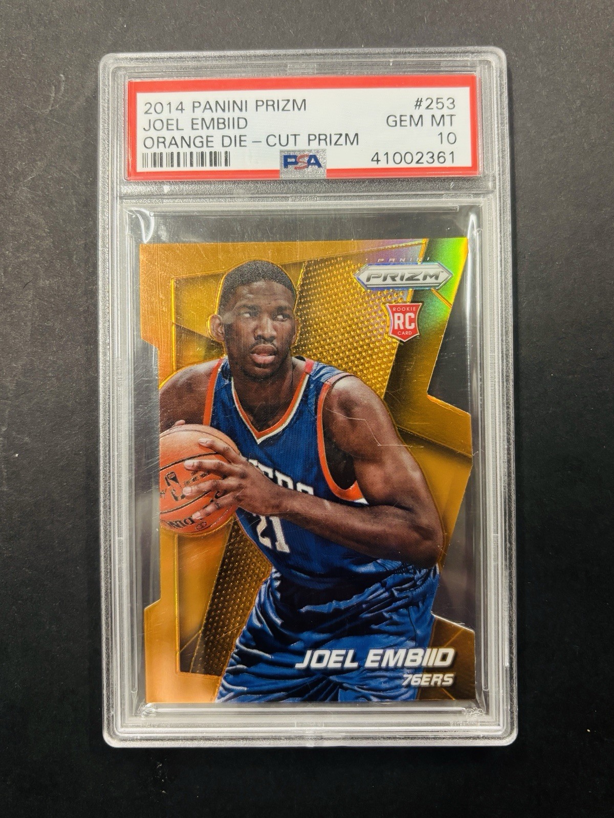 2014-15 Panini Orange Prizm Die-Cut #253 Joel Embiid RC Rookie /139 BGS 9.5 1146