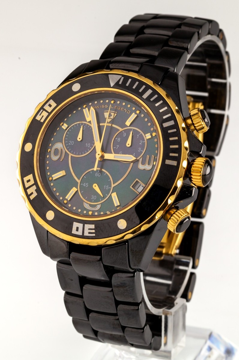 Swiss Legend Karamica Ceramic Men's Watch w/ Swiss Movement and