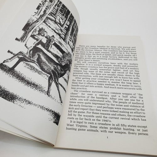 Crossbows for Survival by Howard Steele 1980 Survival Book Prepper SIGNED - Picture 10 of 15