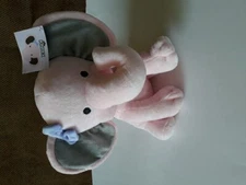 KINREX Stuffed Elephant Plush Animal Toys for Baby - Pink - Measures 9 Inches