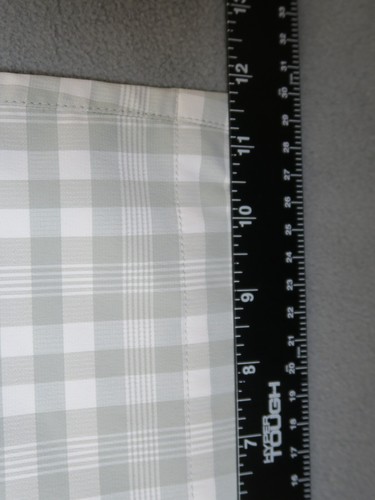 Nike Golf Chino Shorts Uomo Taglia 34 Dri Fit Grigio e Bianco Check Plaid Flat Front - Foto 8 di 8