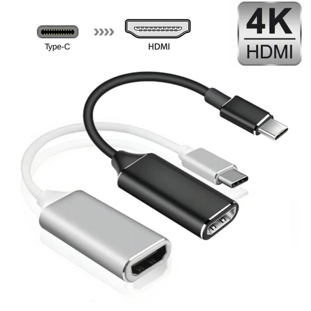 Aluminium USB C to HDMI Adapter HTV Cable for MacBook Huawei