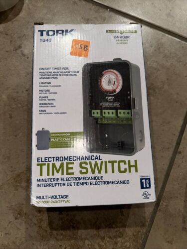 Tork TU40 Universal Multi-Voltage Electromechanical 24 Hr Timer Control
