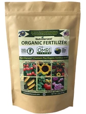 NutriHarvest® Premium Plus Organic Fertilizer 4-4-1, 1 lb. OMRI-Listed