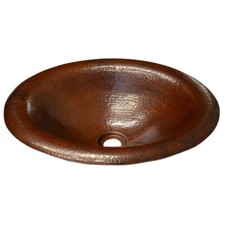 Native Trails - Maestro Lotus - 15" x 18" 100 Copper Hand-Crafted Bathroom Sink