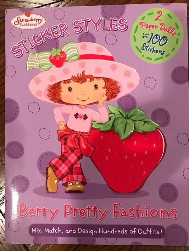 STRAWBERRY SHORTCAKE PAPER DOLL Vtg G3 STICKER BOOK 2004 Fashion 