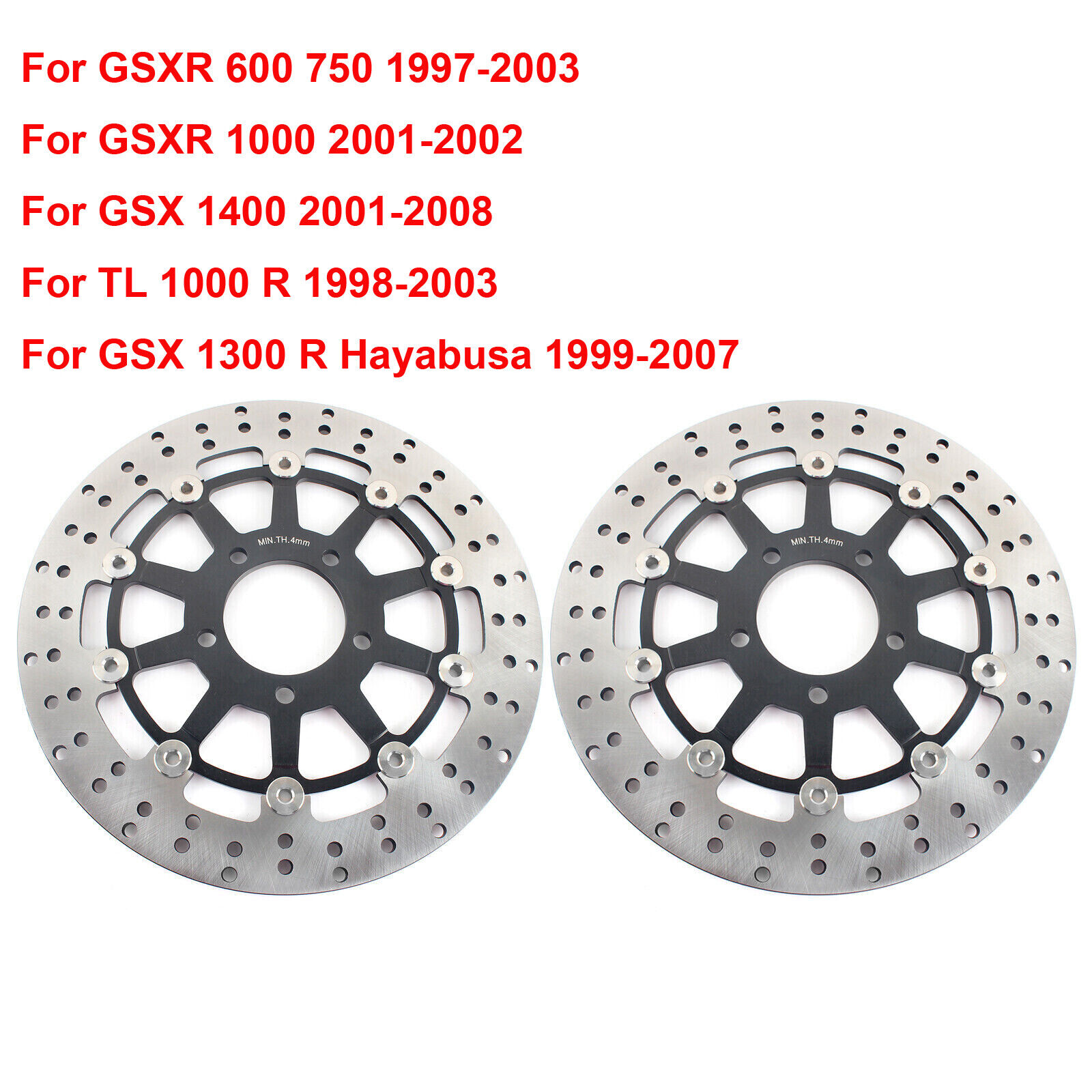 Pair Front Brake Discs For Suzuki GSXR 600 750 SRAD GSX-R 600 750 1000 GSX  1400 eBay