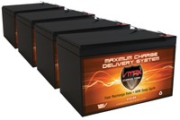 Qty 4 Invacare Lynx L-3, L-4 Vmax64 Agm Vrla 12v 15ah Ea Wheelchair Battery Qty 4 Invacare Lynx L-3, L-4 Vmax64 Agm Vrla 12v 15ah Ea Wheelchair Battery