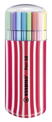 Premium Felt Tip Pen - STABILO Pen 68 - Zebrui - Assorted Colours 20pc Zebrui Bo