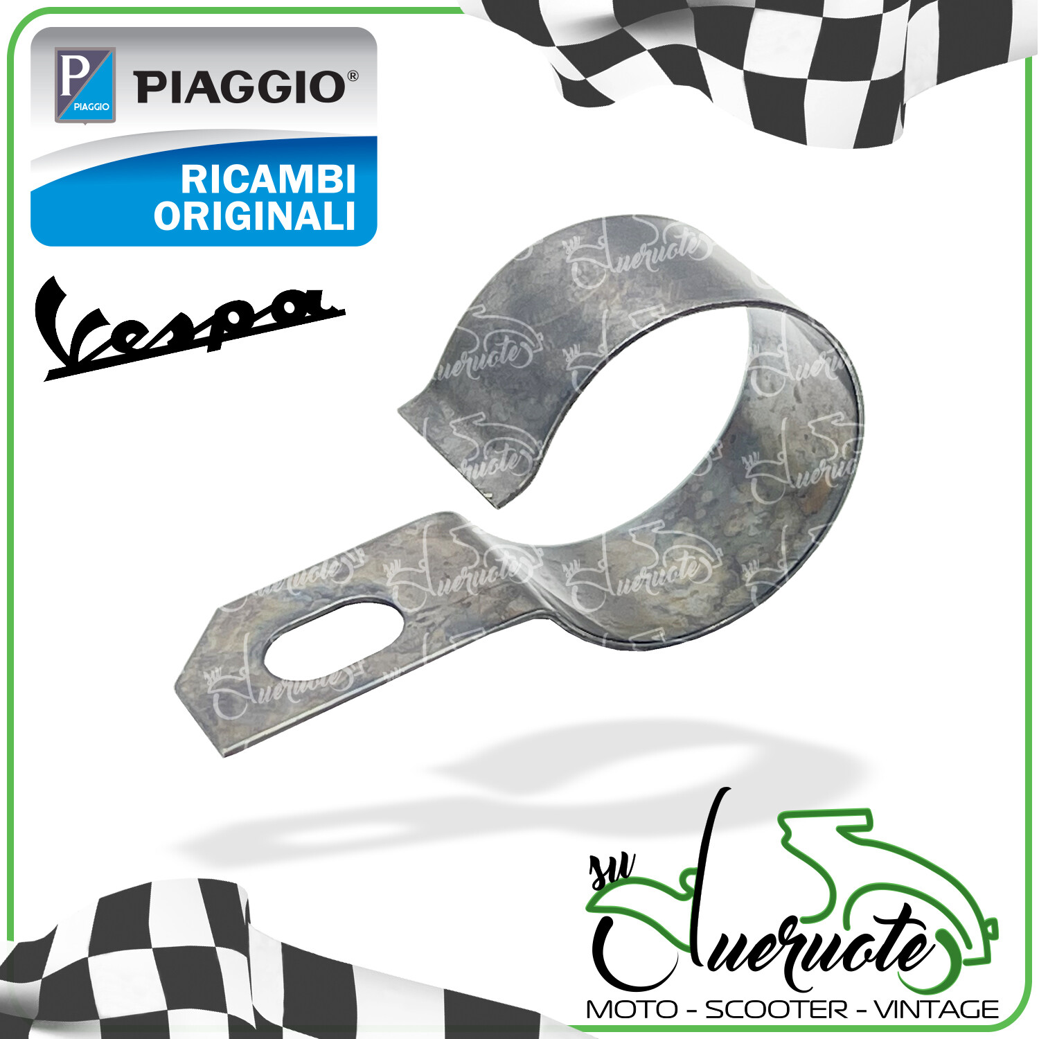 MOLLA FERMO PIASTRINA DI GUIDA TUBO COMANDO GAS ACCELERATORE PER VESPA 1963-1993