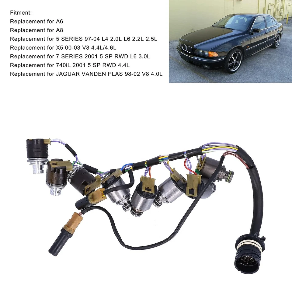 5HP24A Transmission Solenoid w/ Harness for Audi A6 A8 BMW 5 7 X5 JAGUAR XJ8 XK8 - Image 3 of 4