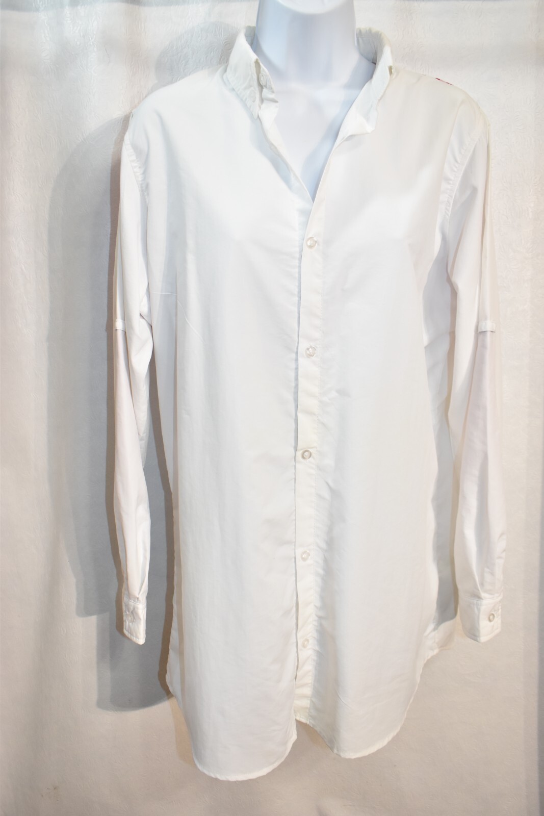 Mainstreet Collection Gingham Button Up Cover Up … - image 1