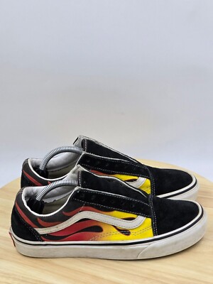 Vans Off The wall old Skool Suede Flame lace up shoes unisex mens 6 womens 7.5