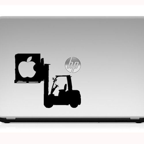 Multiple Color Forklift Cargo Vinyl Decal Sticker for 13" 15" Apple Macbook - Picture 2 of 6