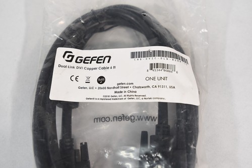 Gefen CAB-DVIC-DL-06MM 6' Dual Link DVI Cable (M-M) New in Package - Picture 3 of 5