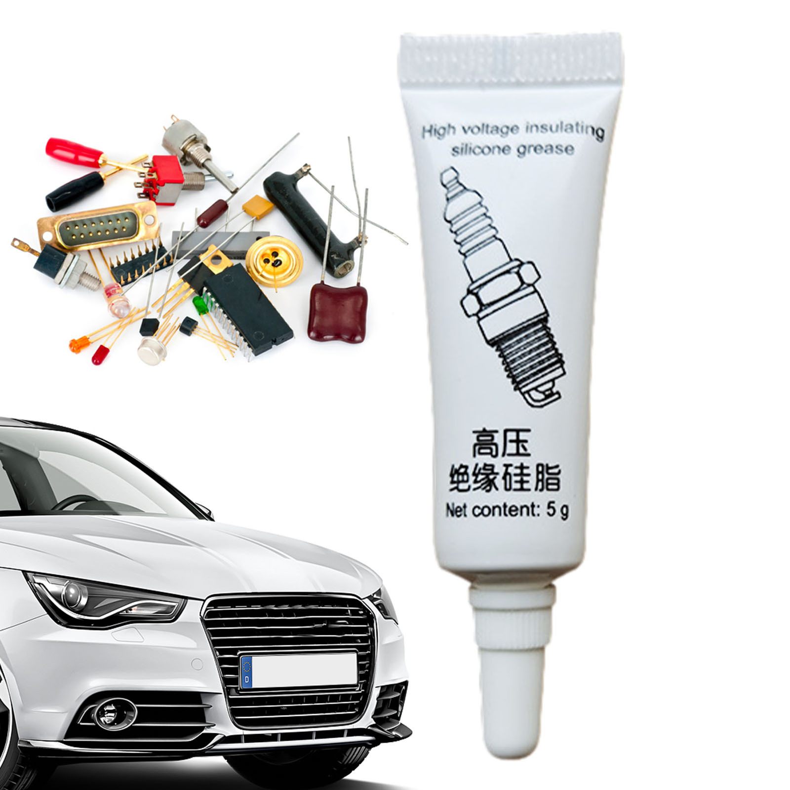 5X Silicone Dielectric Tune Up Grease For Electrical Connections Spark