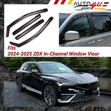 Fits Acura ZDX 24-25 In-Channel Window Visor Wind Rain Sun Guard Shade Deflector
