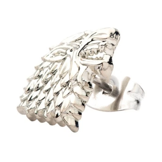 Set Orecchini A Lobo Game Of Thrones Ufficiali Il Trono di Spade Stark Targaryen - Immagine 2 di 4