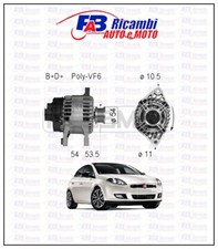ALTERNATORE FIAT BRAVO  / IDEA / STILO 1.9 D MULTIJET JTD 210751A