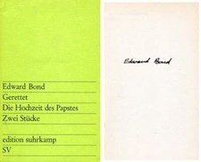 PLAYWRIGHT Edward Bond autograph, signed book