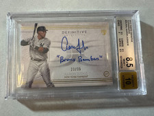 2017 Topps Definitive - Bronx Bombers - Aaron Judge - Auto /35 - BGS	8.5