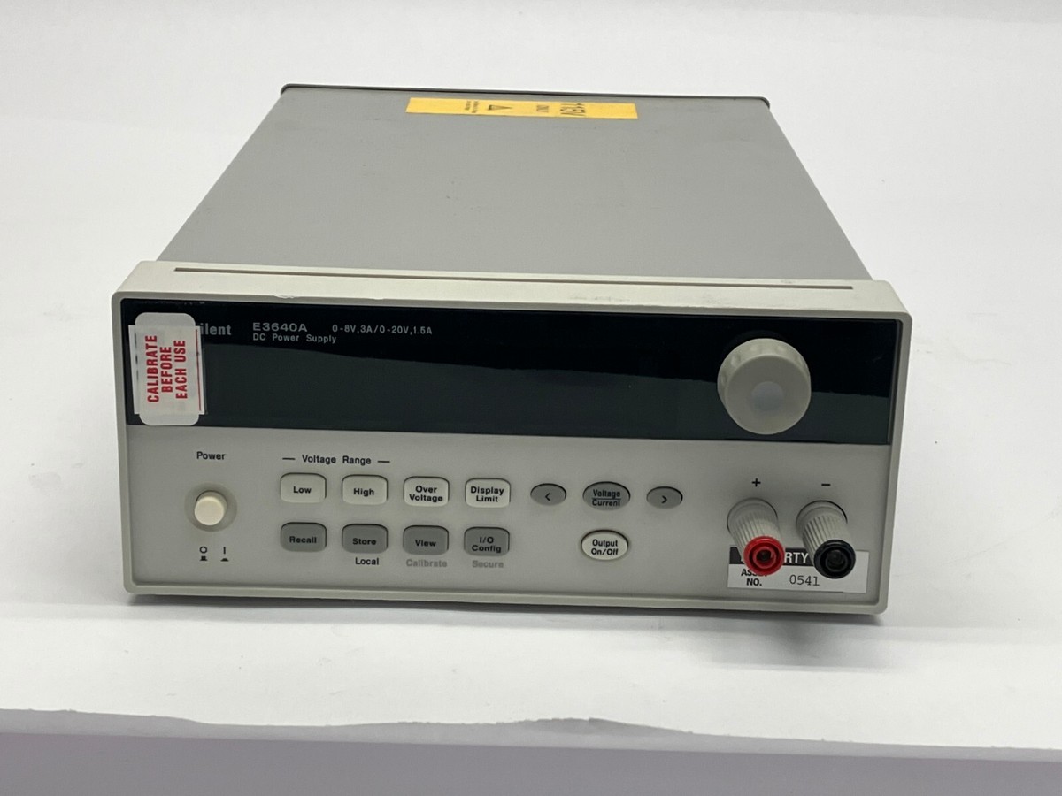 Agilent E3640A DC Power Supply 0-8V, 3A / 0-20V, 1.5A | eBay Agilent E3640A DC Power Supply 0-8V, 3A / 0-20V, 1.5A | eBay