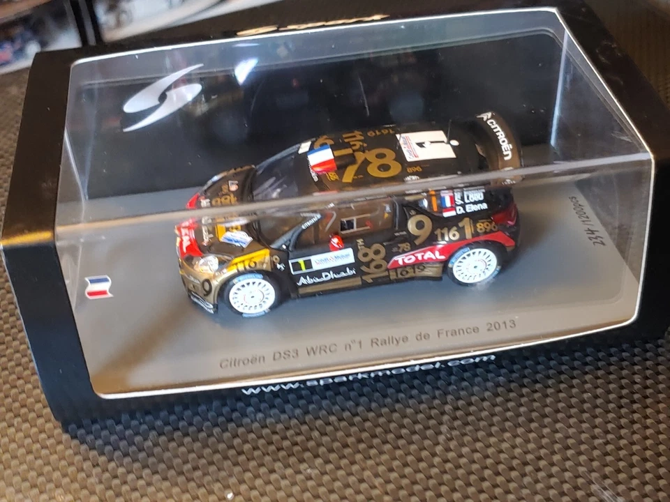 Spark SF063 CITROEN DS3 Wrc S. Loeb Rally ALSACE 2013 -1:43 RARE - Immagine 3 di 4