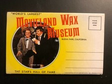 Old Vintage"Movieland Wax Mu -CALIFORNIA"Fold Out Views Printed 1966 Made in USA