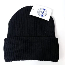 NWT ~ Yacht & Smith Solid Black Kids Beanie (Interior Lined w/ Warm Faux Fur!)