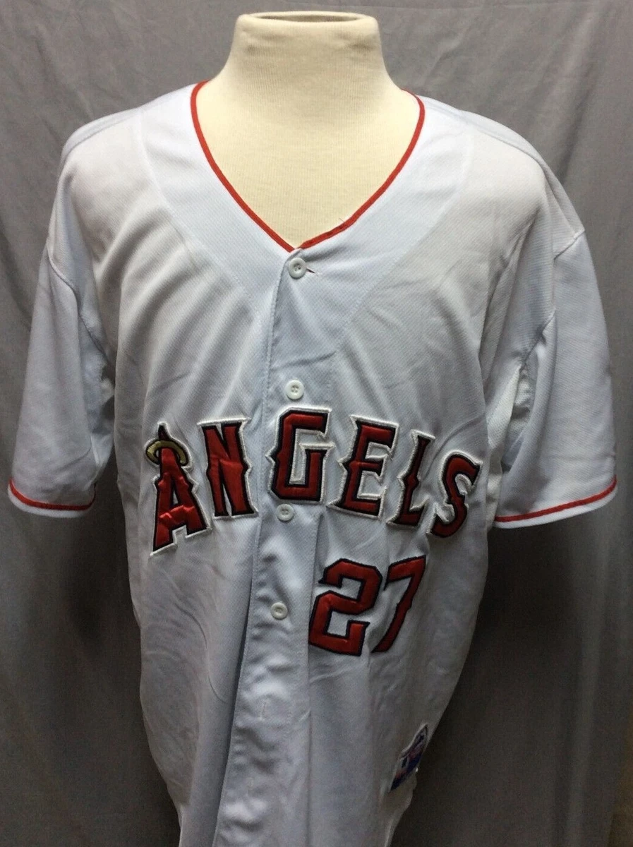 Mike Trout Los Angeles Angels Majestic Cool Base Player Jersey - White