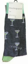 Sockopath Martini Striped Socks Mens I Like It Dirty 3 Pairs Sock Size 10-13