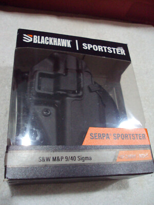 NEW Blackhawk SERPA Sportster GMG Paddle OWB Holster - S&W M&P 9/40 Sigma