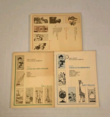 Bible Truth For School Subjects Social Studies Language Arts Science/Math 1-3