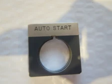 NOS Allen Bradley (Auto-Start) 800T Selector Push and Turn Marker Plates Legends