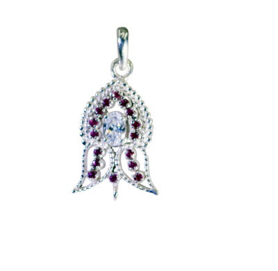 classy Garnet 925 Sterling Silver Red Pendant genuine exporter US gift